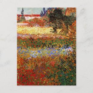 Flowering Garden (F430) Van Gogh Fine Art Postcard
