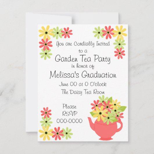 Flowers in a Teapot Invitation