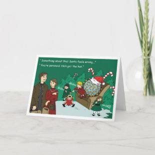 Flu Santa Holiday Card