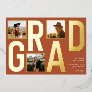 Foil Grad | Modern Photo Graduation Announcement