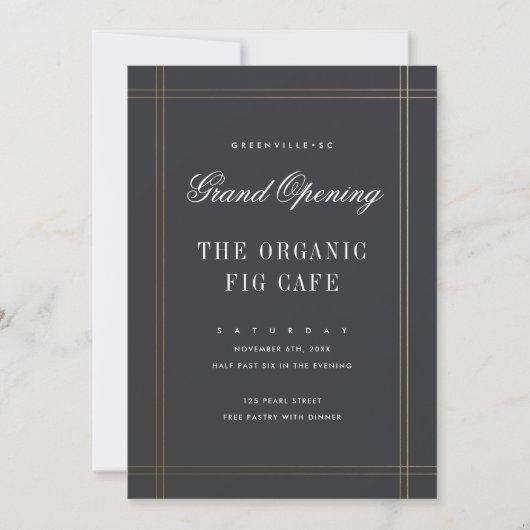 Formal Business Grand Opening Invitation