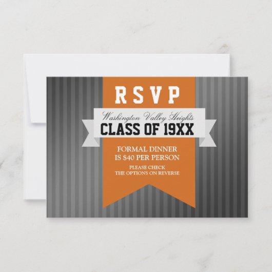 Formal Modern Class Reunion RSVP Invitation