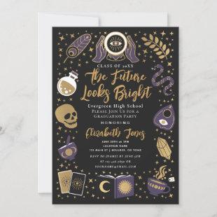 Fortune Teller Future Witchy Graduation Party  Invitation