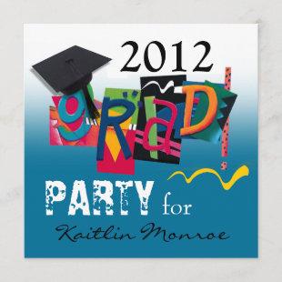 Fun & Funky 2012 Grad Party Invitation