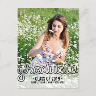 Fun Graduate Photo Postcard Invite
