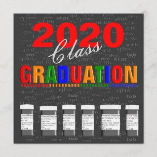 Fun Pharm-D Graduation Invitations 202020