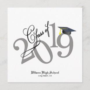Funky Class of 2019 Graduation Invitation
