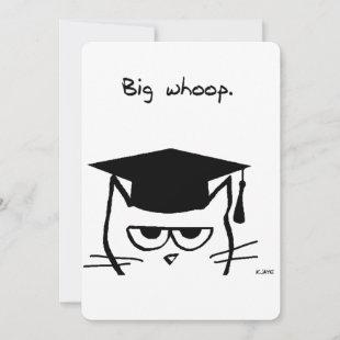 Funny Cat Graduation Announcement or Grad Party