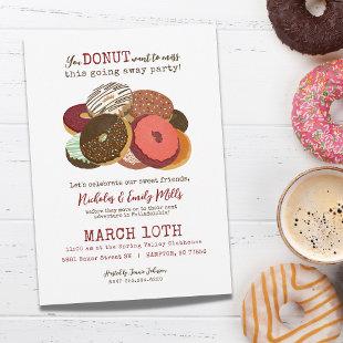 Funny Donuts Going Away Party Invitation