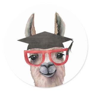 Funny Graduation Llama Sticker