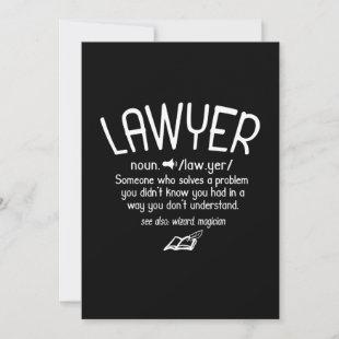 Funny Lawyer Definition Invitation