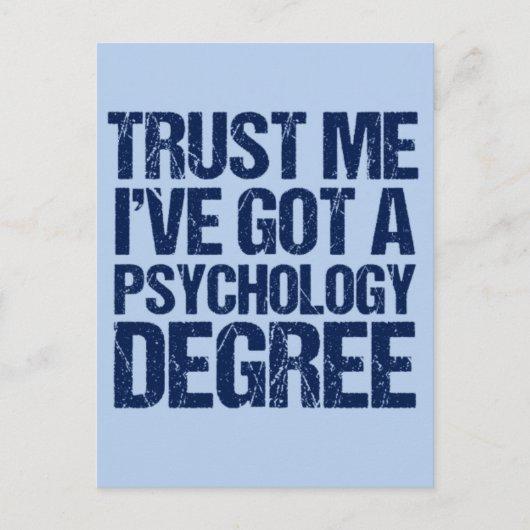 Funny Psychology Graduation Announcement Postcard