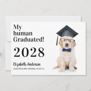 Funny Puppy Graduate Graduation Party Invitation