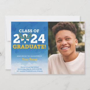 FVHS Grad Announcement Card, Blue - Class of 2024