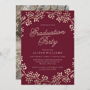 Gilded Bronze Graduation Party Invitation