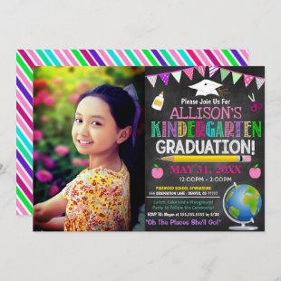 Girl's Kindergarten Graduation Invitation