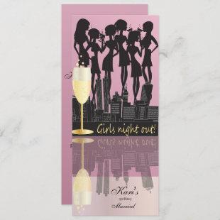 Girls Night Out Party Celebration | Pink Invitation