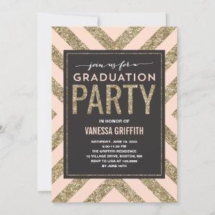 Glamorous Shimmer  | Graduation Party Invitation