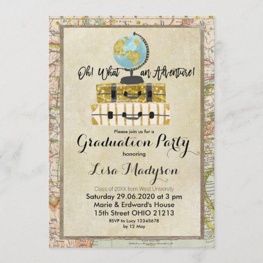 GLOBE Adventure Graduation Party Invite