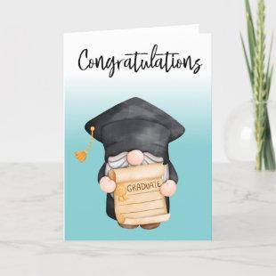 Gnome Graduate Graduation Congratulation  Holiday Card