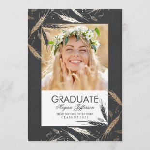 Golden Fall | Photo Graduation Invitation