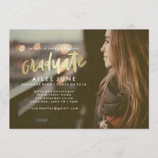 Golden Graduate | Graduation Invitation Cards