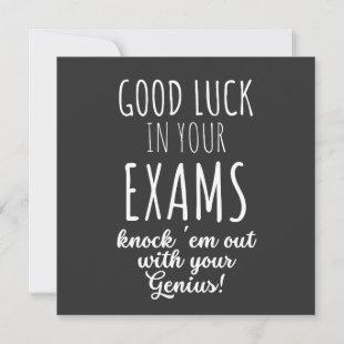 good Luck in your exams Invitation