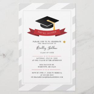 Grad 2022 Graduation Party Modern Invitation Card