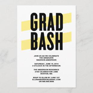 Grad Bash | Graduation Party Invitation