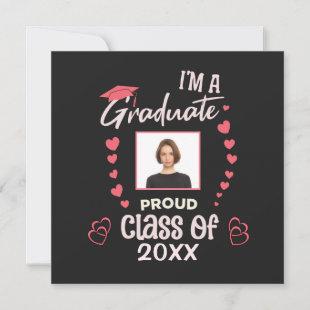 Grad Graduate Photo Graduation Class Personalize  Invitation