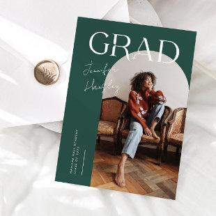 GRAD Green Arch Graduation Announcement