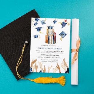 Grad Hats | Graduation Party Invitation