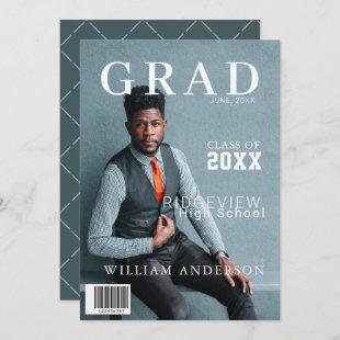 GRAD Magazine Photo Graduation Invitation