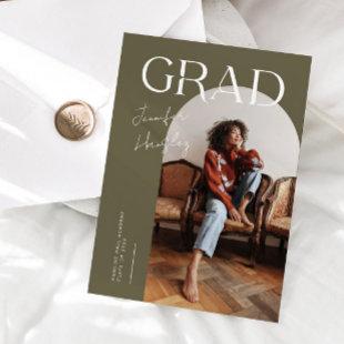 GRAD Olive Arch Graduation Announcement