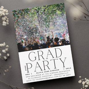 GRAD PARTY | Black Fun University Celebration Invitation