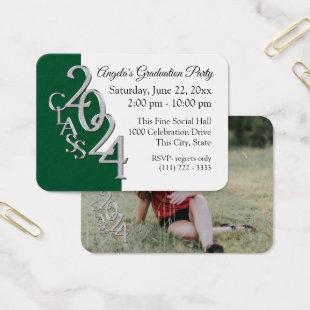 Grad Party Mini Pocket Photo Insert Card 2024