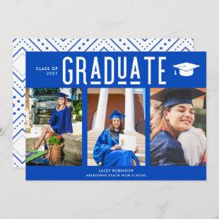Graduate Blue Graduation Photo Class of 2021