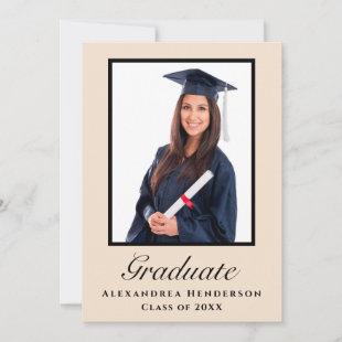 Graduate Class Graduation Party Photo Personalize Invitation