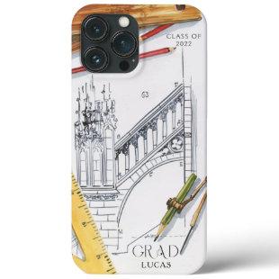 Graduate Class of 2022 Architecture Engineer Name iPhone 13 Pro Max Case