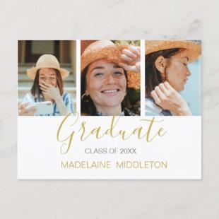 Graduate Graduation Party Photo Modern Invitation