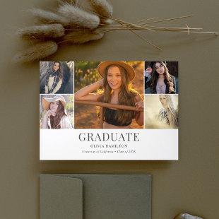 Graduate Modern 11 Photo Tri-Fold Announcement