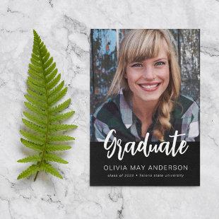 Graduate | Modern Photo Graduation Announcement