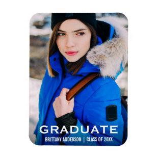 Graduate Modern Photo WB Magnet