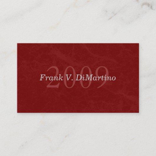 Graduate Name Card with Photo - Maroon Marbled