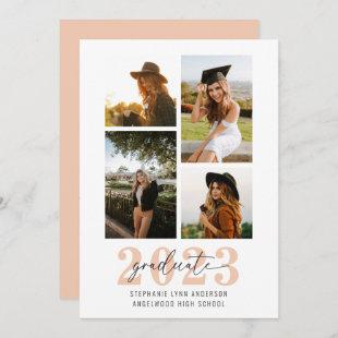 Graduate Photo Collage | Peach Year Announcement