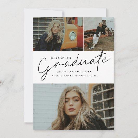 Graduate script photo collage graduation