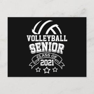 Graduating Class Of 2021 Volleyball Senior Holiday Postcard