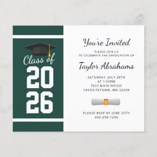 Graduation 2024 Grad Green Party Invitation