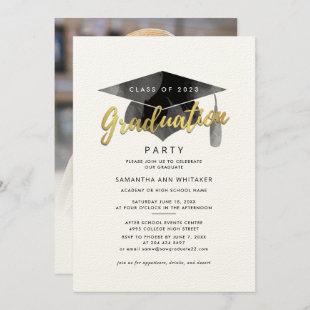 Graduation 2024 Minimalist Photo Grad Party Invitation