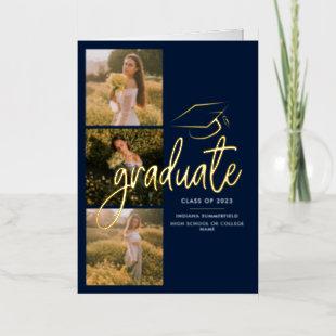 Graduation 2024 Photos Gold Foil Announcement